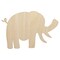 Elephant Doodle Solid Unfinished Wood Shape Piece Cutout for DIY Craft Projects